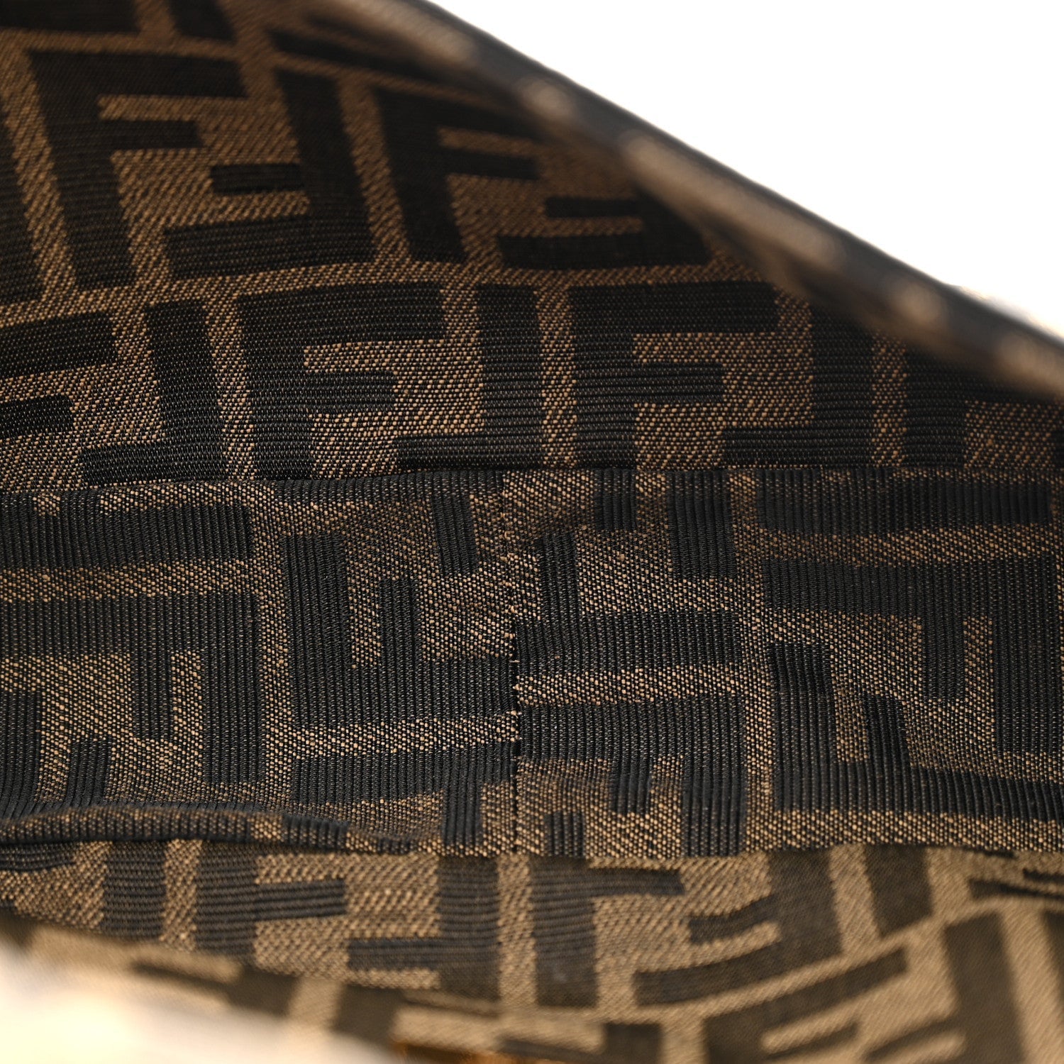 Fabric Jacquard FF 1974 Medium Baguette Tobacco Moro Black