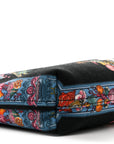 Canvas Underwater Medusa Tote Black Multicolor