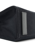 Canvas Studded Small Logo Tote Bag Black