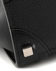 Drummed Calfskin Micro Luggage Black