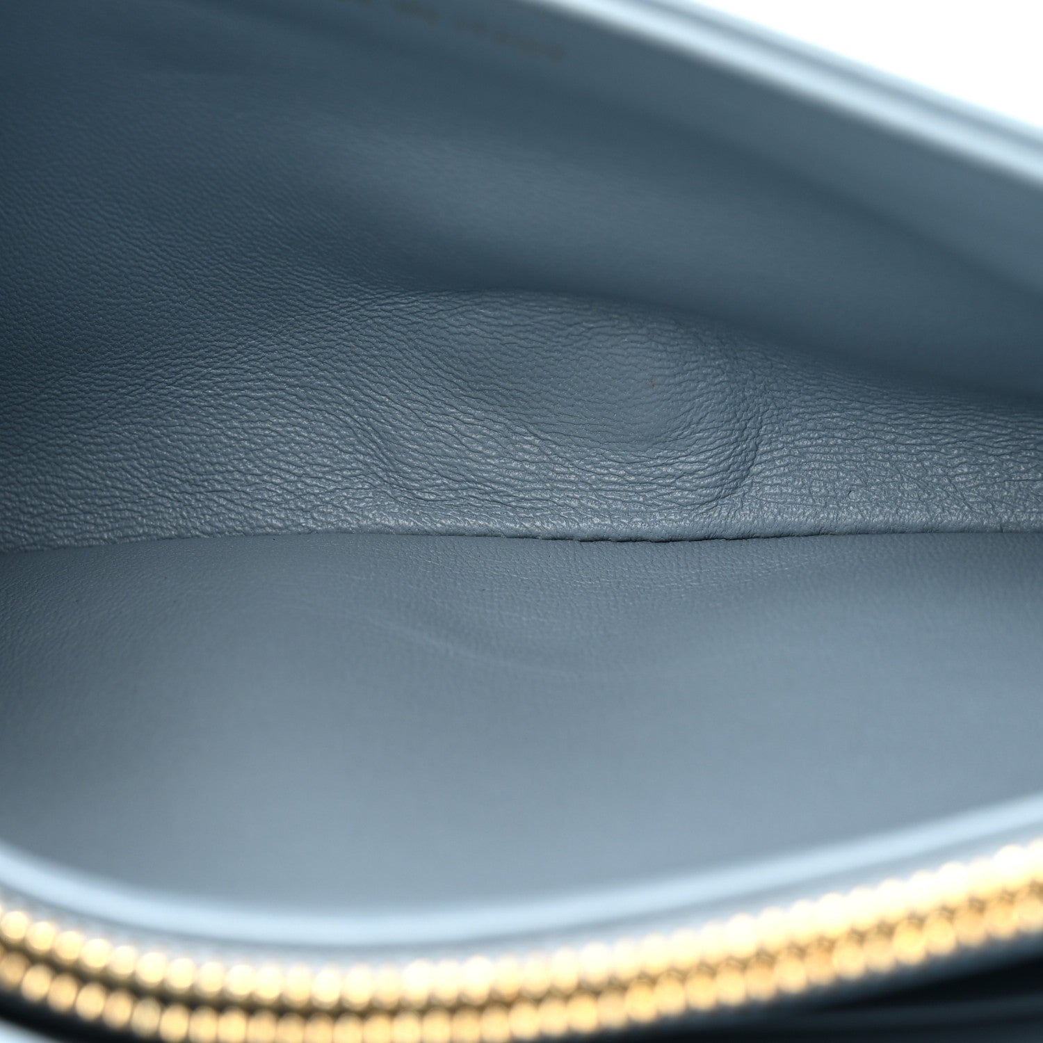 Lambskin Macrocannage Mini D1OR Caro Bag Cloud Blue