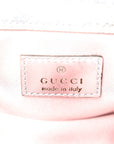 Iridescent Nappa Chevron Matelasse Super Mini GG Marmont Shoulder Bag Iridescent Escape Pink