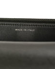 Lambskin Quilted CHNL 19 Wallet On Chain WOC Dark Green