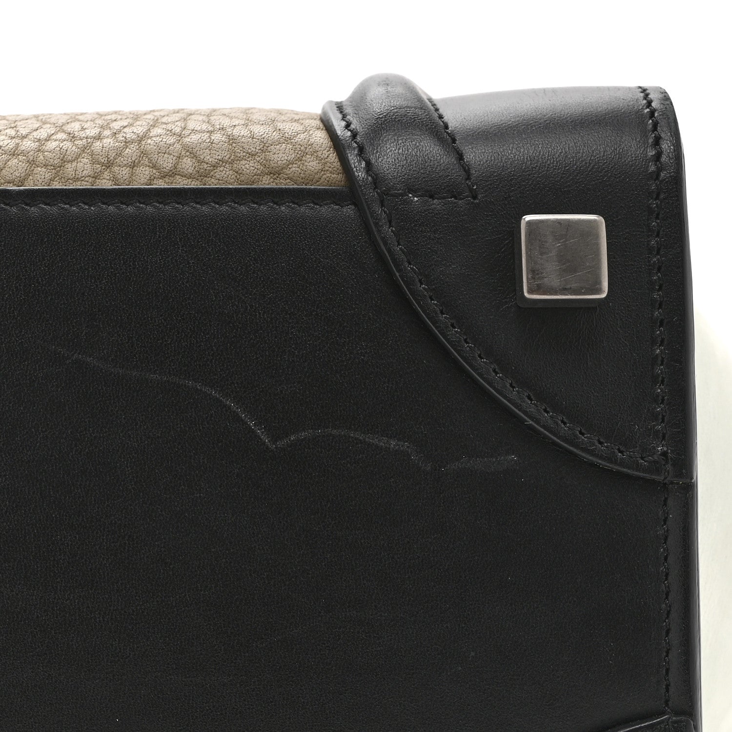Bullhide Drummed Calfskin Micro Tri-Color Luggage Antarctic