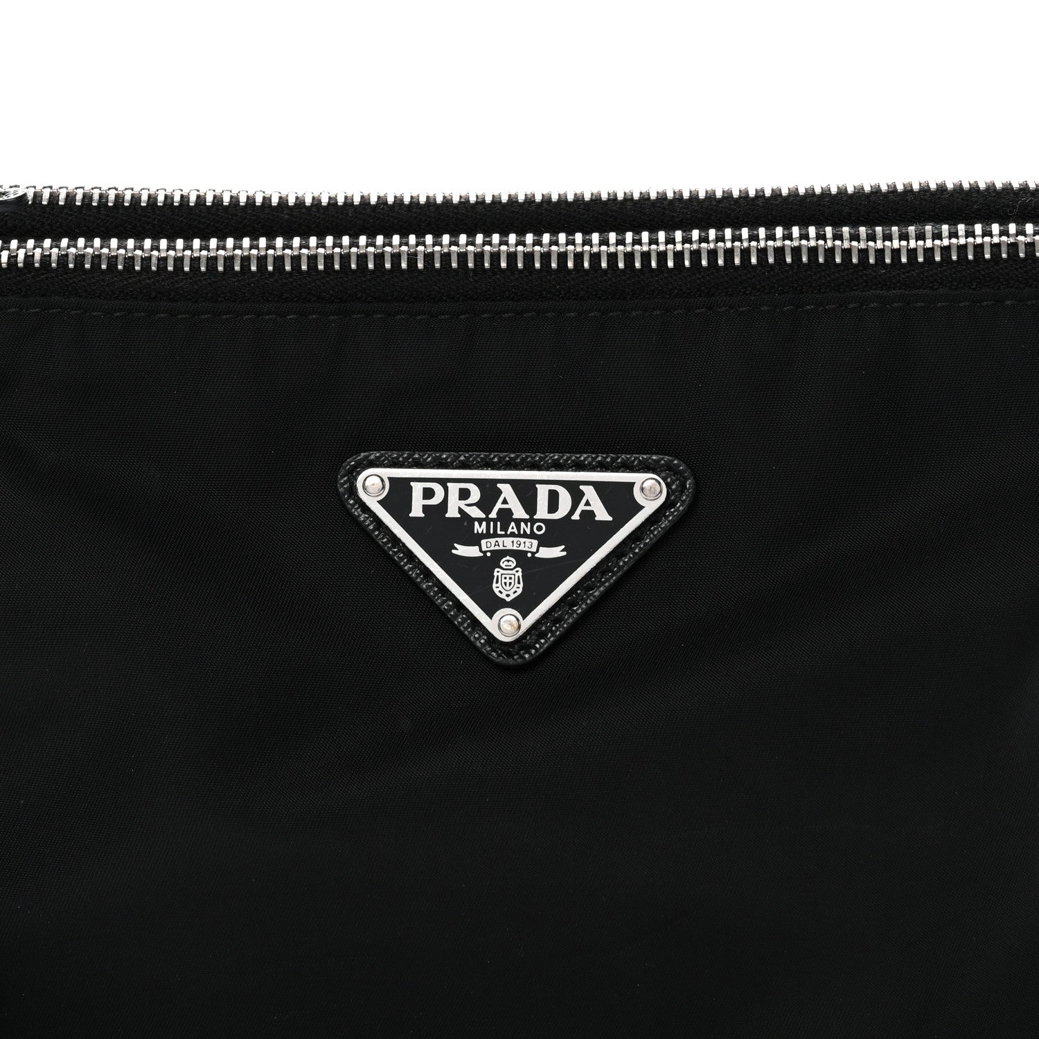 Re-Nylon Saffiano Re-Edition 2000 Double Zip Crossbody Bag Black