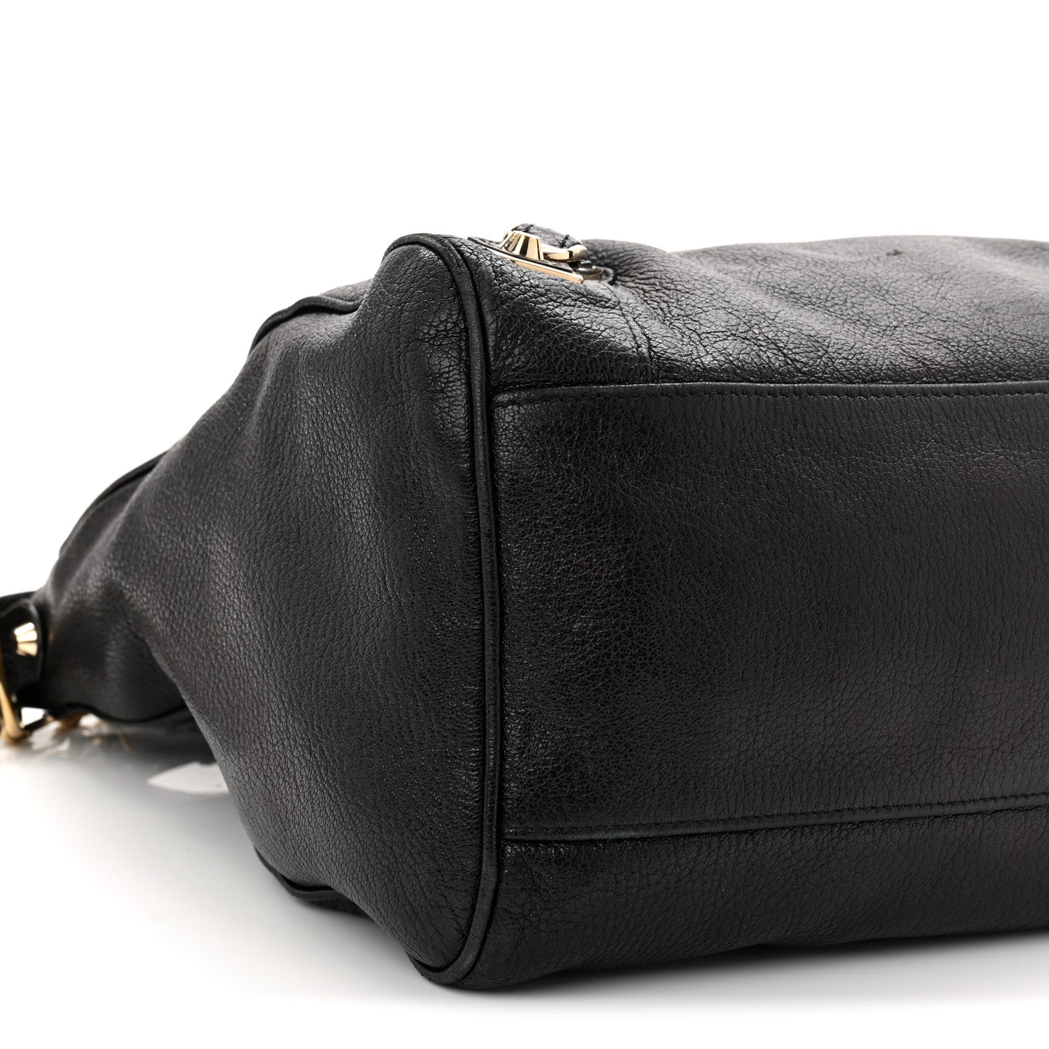 Chevre Gold Metallic Edge Hardware Velo Black