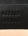 Calfskin GG Supreme Monogram Small Padlock Shoulder Bag Black Gold