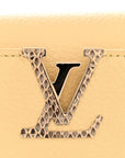 Taurillon Snakeskin Mini Capucines Banane