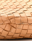 Nappa Intrecciato Teen Jodie Hobo Caramel