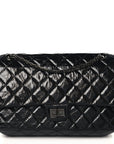 Glazed Calfskin Quilted 2.55 Reissue 226 Flap So Black
