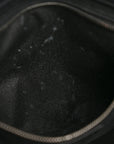 Linen Calfskin Rive Gauche North South Tote Black