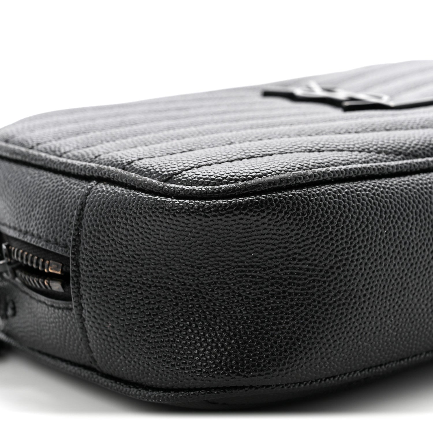 Grain De Poudre Matelasse Monochrome Monogram Mini Lou Camera Bag Black