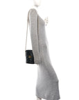 Calfskin Matelasse Mini GG Marmont 2.0 Bucket Bag Black