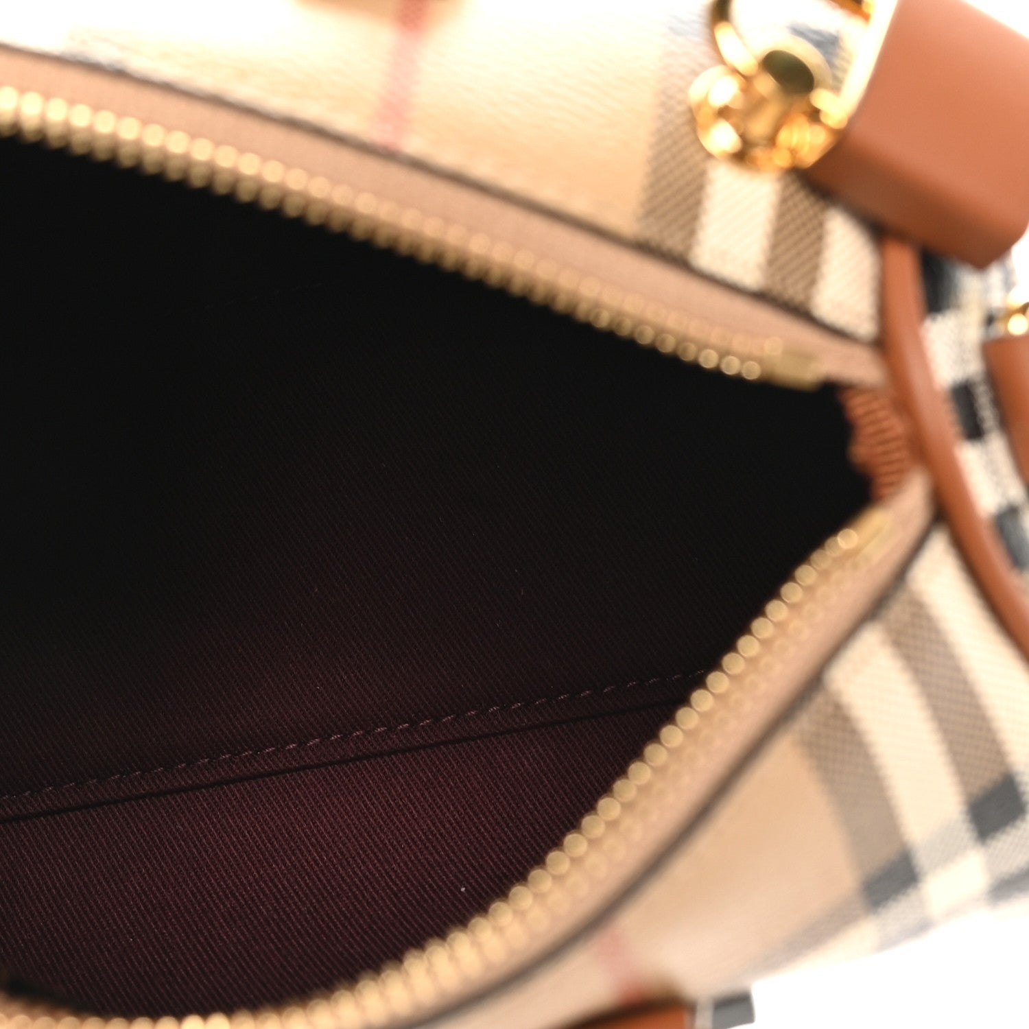 Vintage Check Mini Bowling Bag Briar Brown