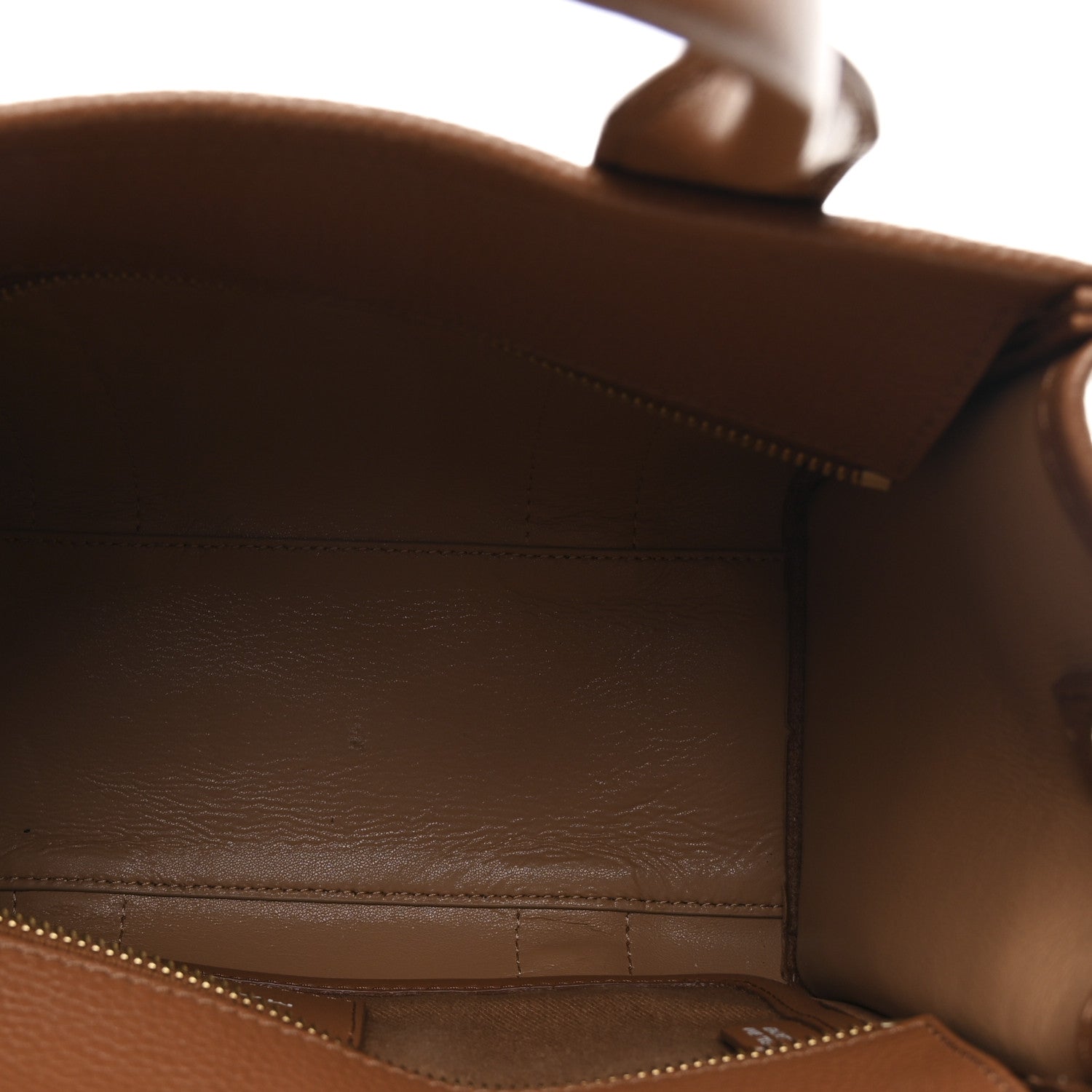 Grained Calfskin Small The Tote Bag Argan Oil