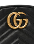 Calfskin Matelasse GG Marmont Belt Bag Black