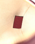GG Supreme Monogram Textured Dollar Calfskin Web Super Mini Ophidia Top Handle Bowler Bag Rosso Ancora