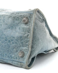 Agneau Giant 21 Silver Hardware Work Bleu Layette