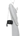 Grain De Poudre Matelasse Monogram Mini Lou Camera Bag Black