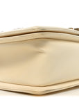 Lambskin Tulle Embroidered Medium Boy Flap White