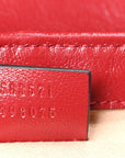 Vintage Effect Calfskin Matelasse Diagonal Mini Torchon GG Marmont Top Handle Shoulder Bag Black Romantic Cherry