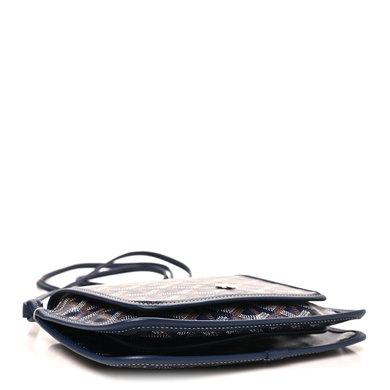 Goyardine Plumet Wallet Clutch Navy
