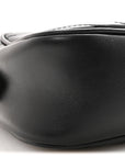 Calfskin Matelasse Monochrome Small GG Marmont Chain Shoulder Bag Black