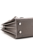 Grained Calfskin Baby Sac De Jour Fog