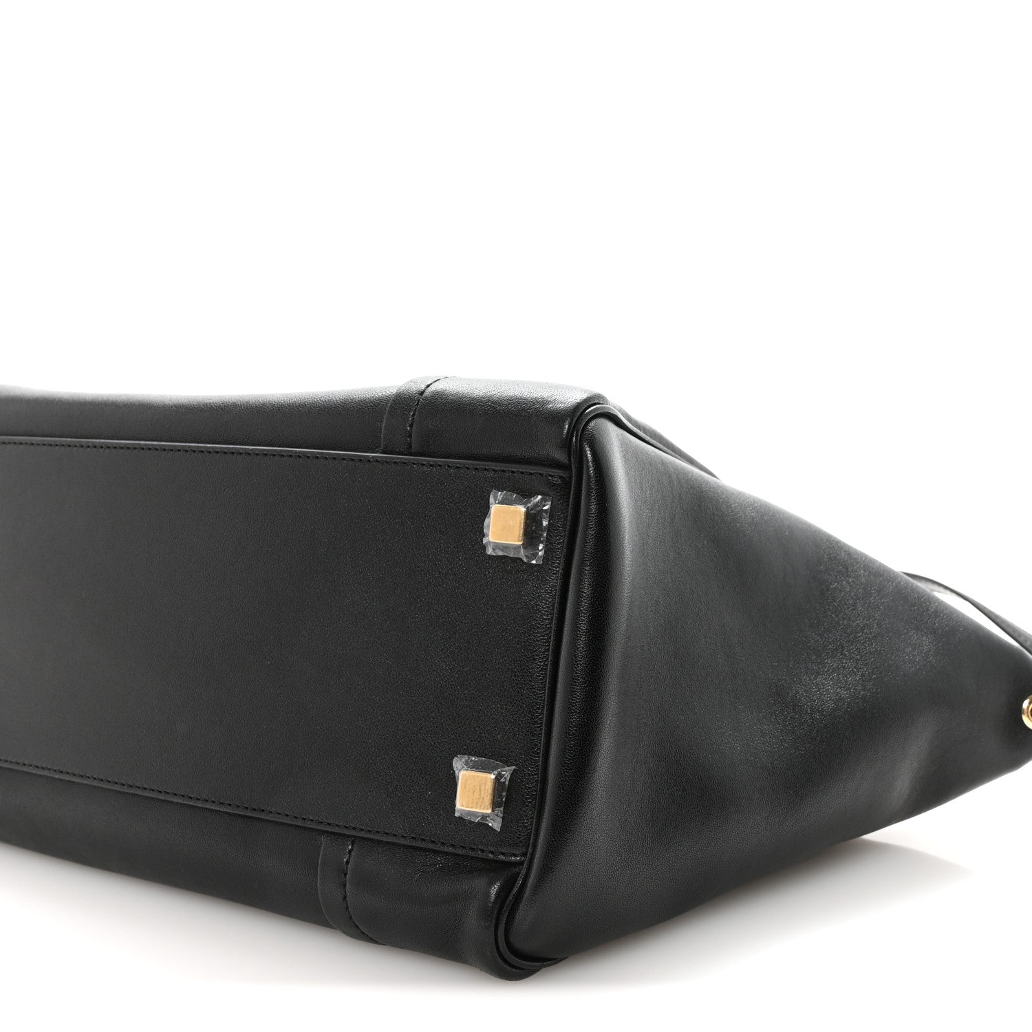 Supple Shiny Lambskin Luggage Black