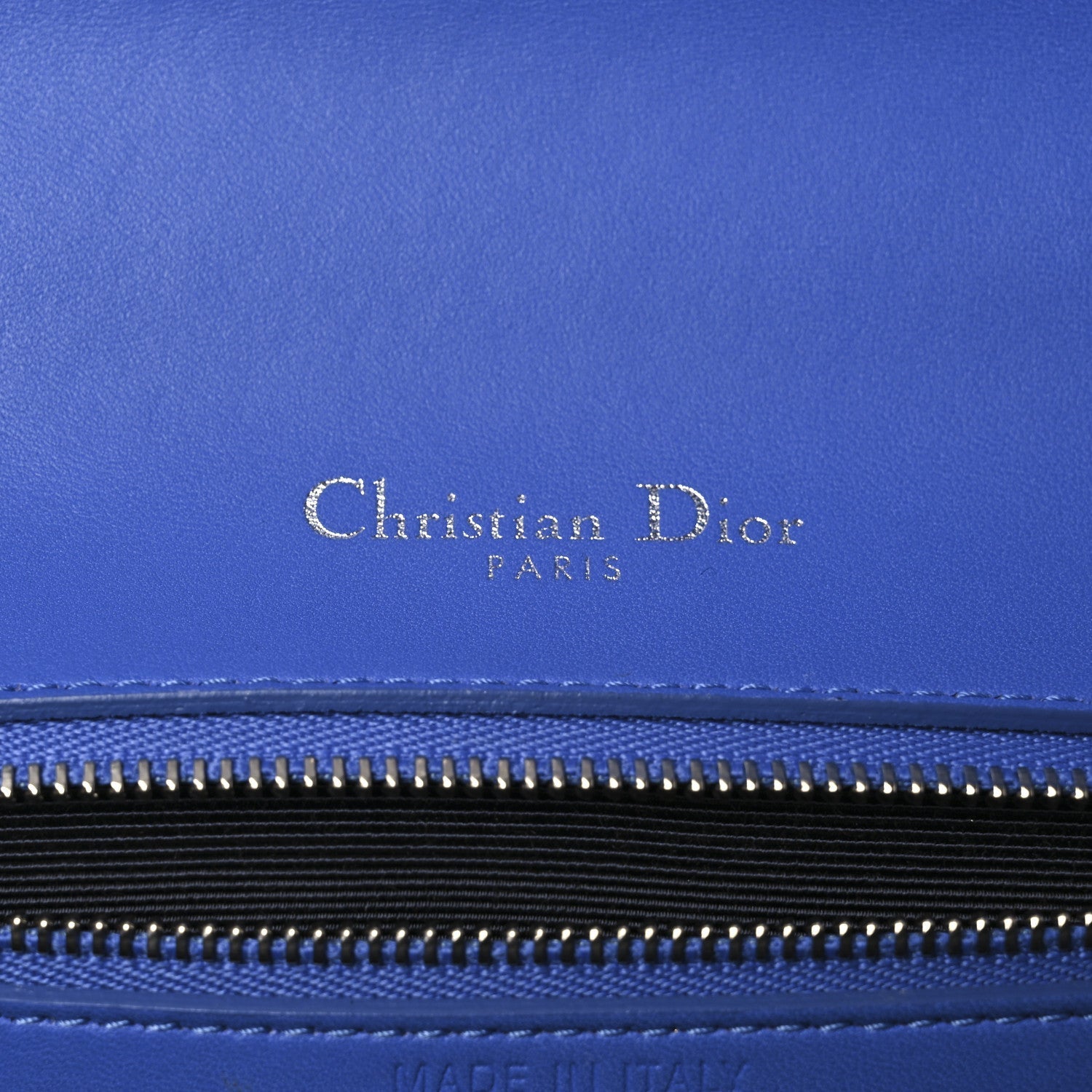 Smooth Calfskin Medium D1ORama Flap Bag Blue