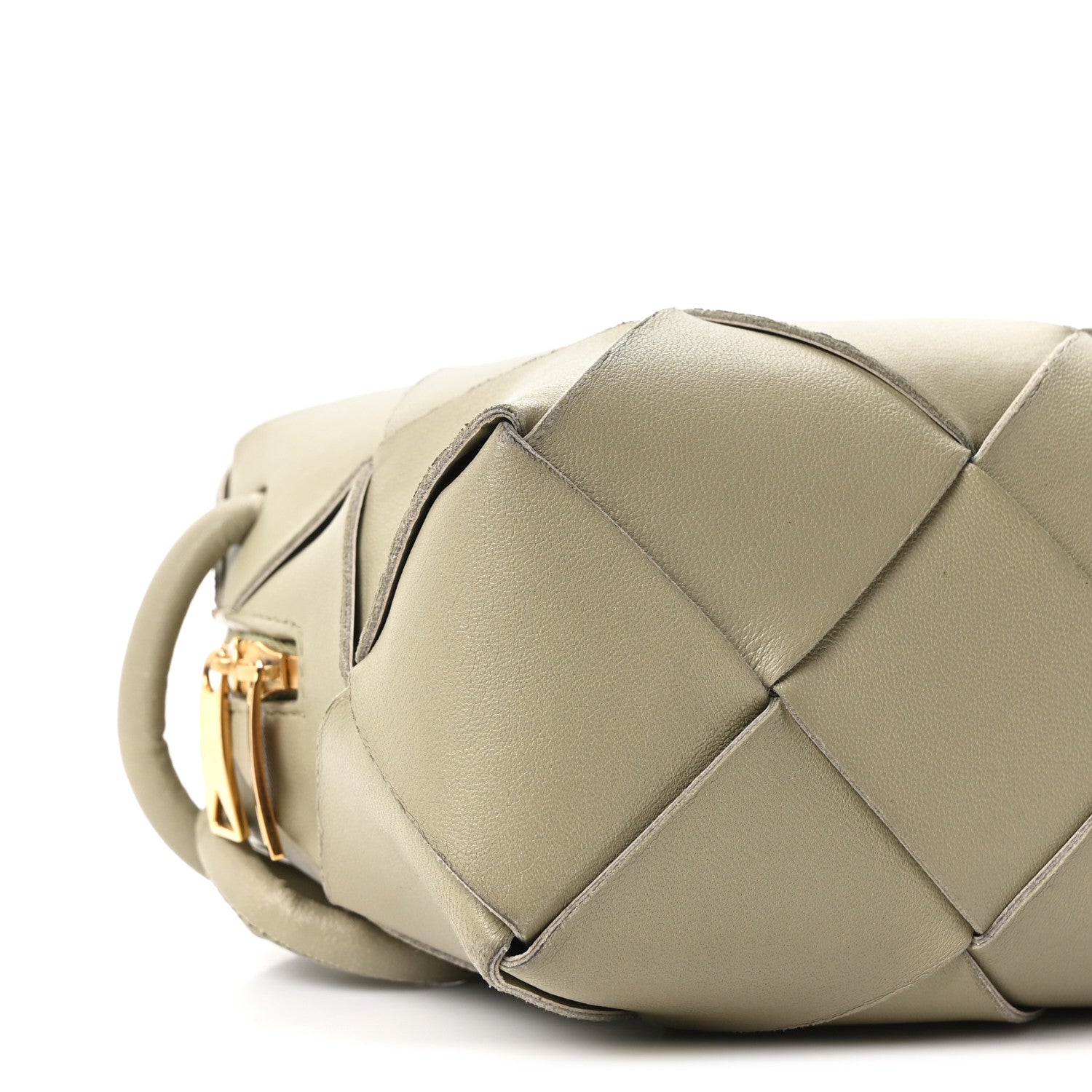 Lambskin Maxi Intrecciato Small Cassette Camera Bag Travertine