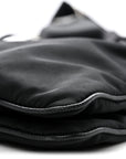 Re-Nylon Saffiano Re-Edition 2000 Double Zip Crossbody Bag Black