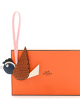 Epsom Swift Matte Alligator Lizard Birdy Bag Charm  Fauve Nata Black White Bleu Saphir Rose Sakura