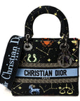 Canvas Pixel Zodiac Embroidered Medium Lady D-Lite Nero Multicolor