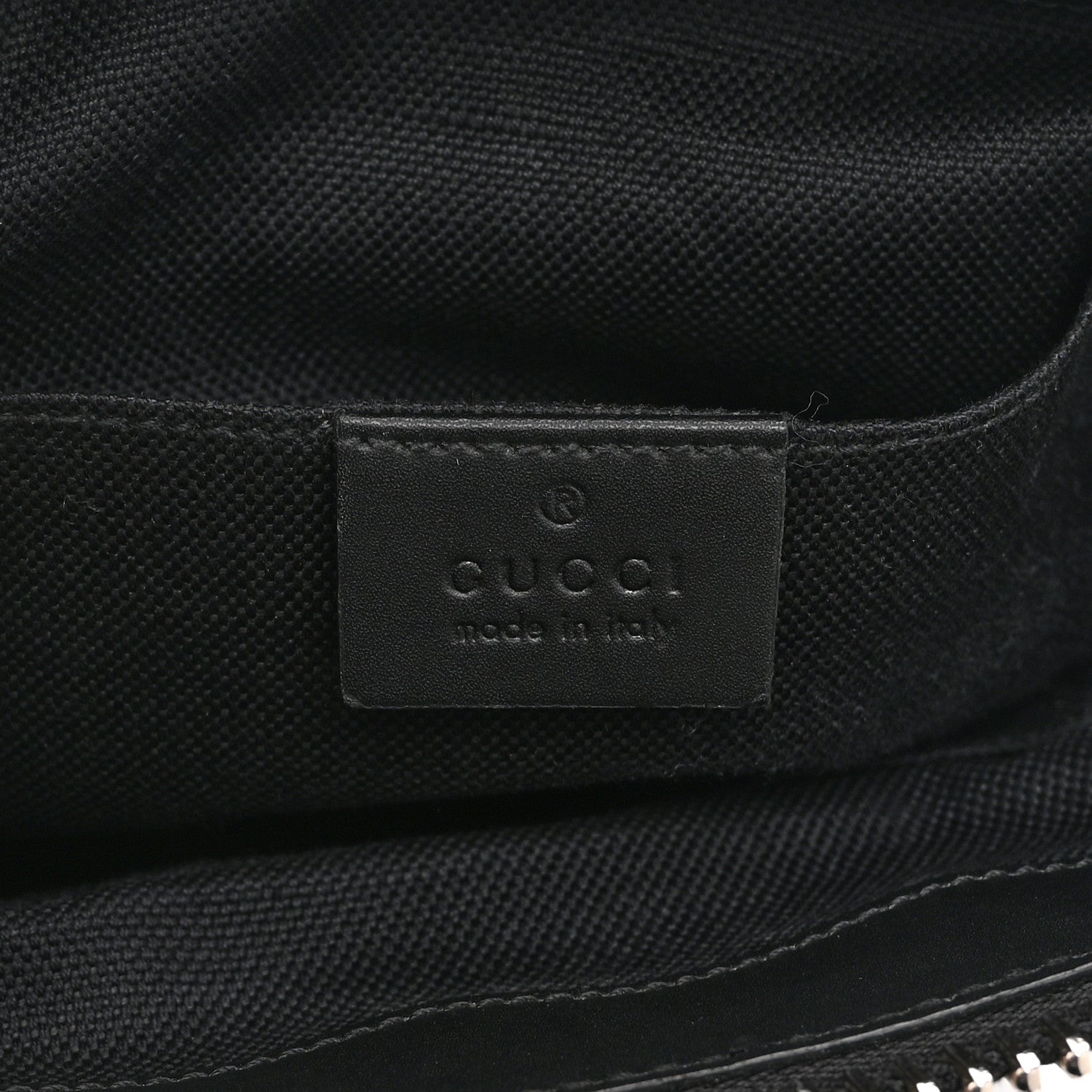 GG Supreme Monogram Web Small Flat Messenger Bag Black Grey