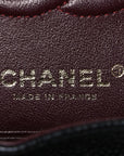 Caviar Quilted Small Double Flap Black