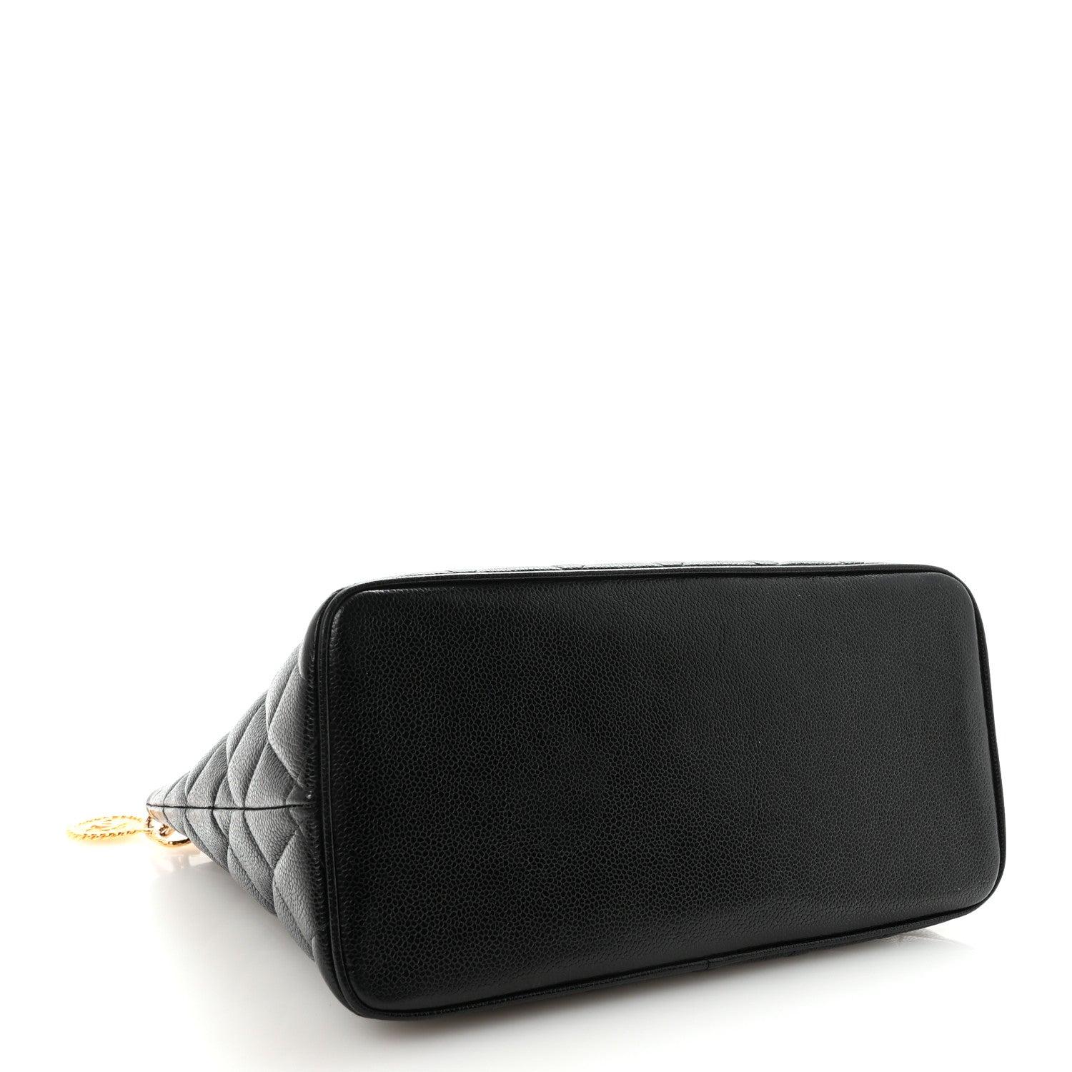 Caviar Quilted Medallion Tote Black