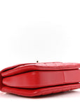 Lambskin Quilted Small Trendy CC Flap Dual Handle Bag Red