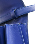 Box Calfskin Medium Classic Box Flap Bag Indigo