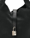 Taurillon Clemence Picotin Lock 22 MM Black