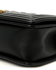 Caviar Quilted Medium Boy Flap Black