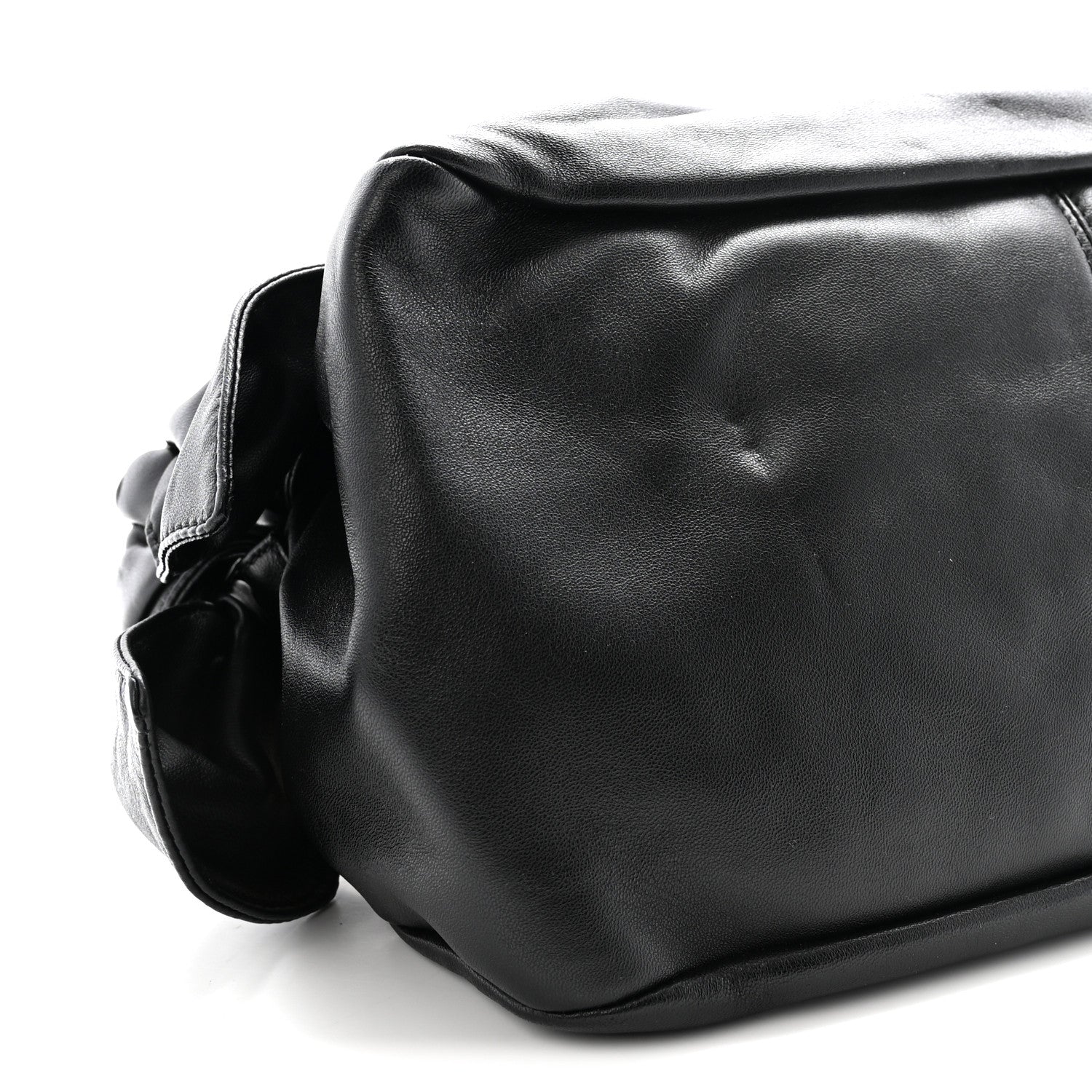 Nappa Medusa Chain Shoulder Bag Black