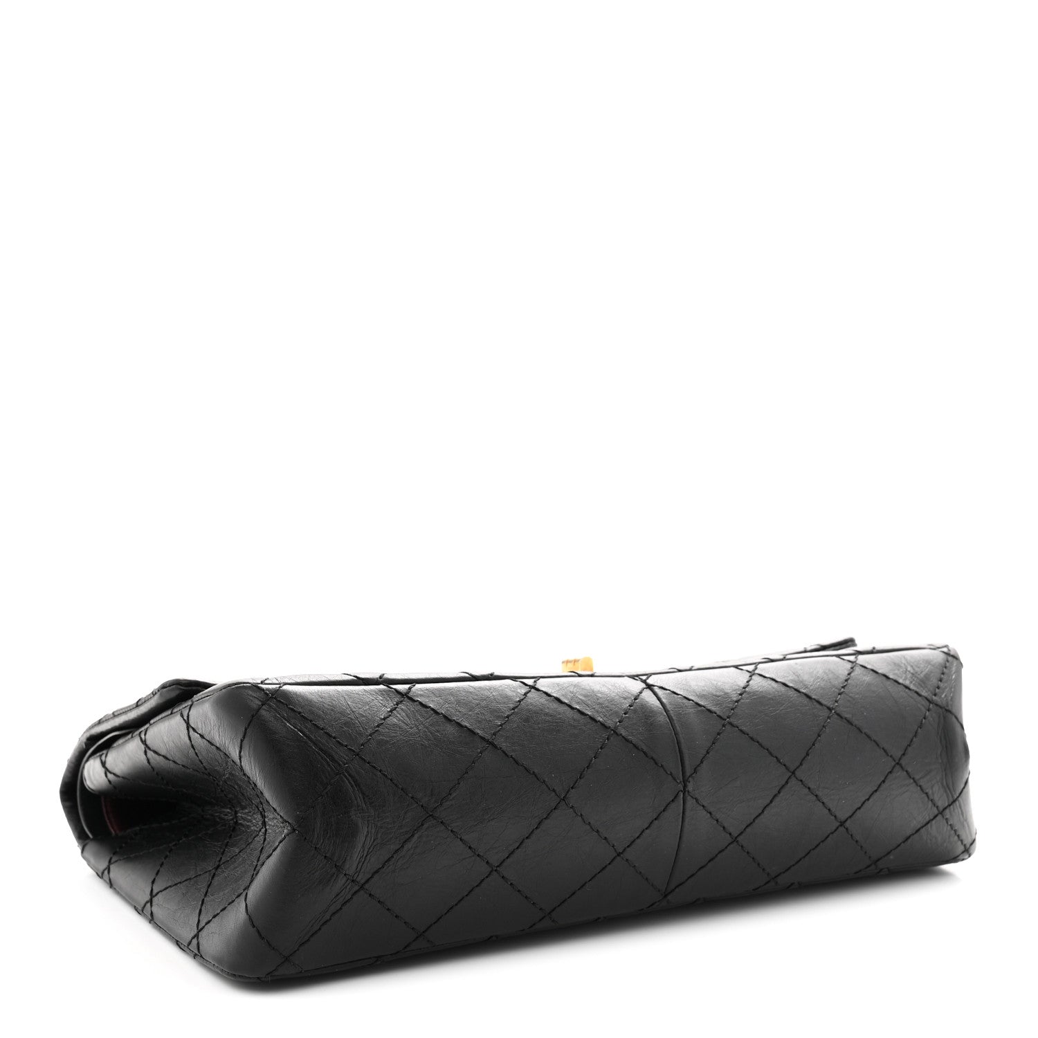 Aged Calfskin Quilted 2.55 Reissue 226 Flap Black