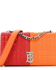 Lambskin Quilted Small Lola Bag Bright Red Orange