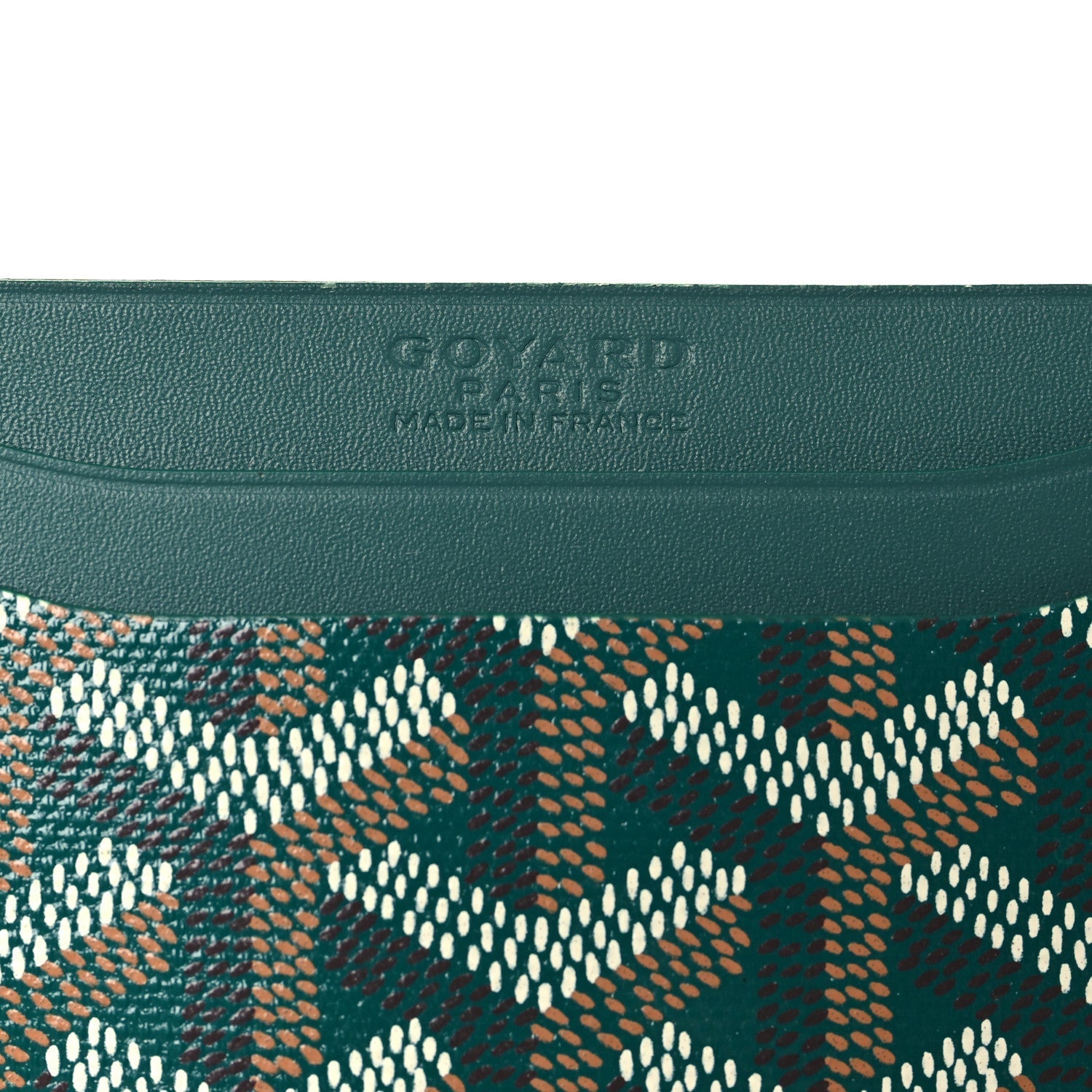 Goyardine Saint Sulpice Card Holder Green