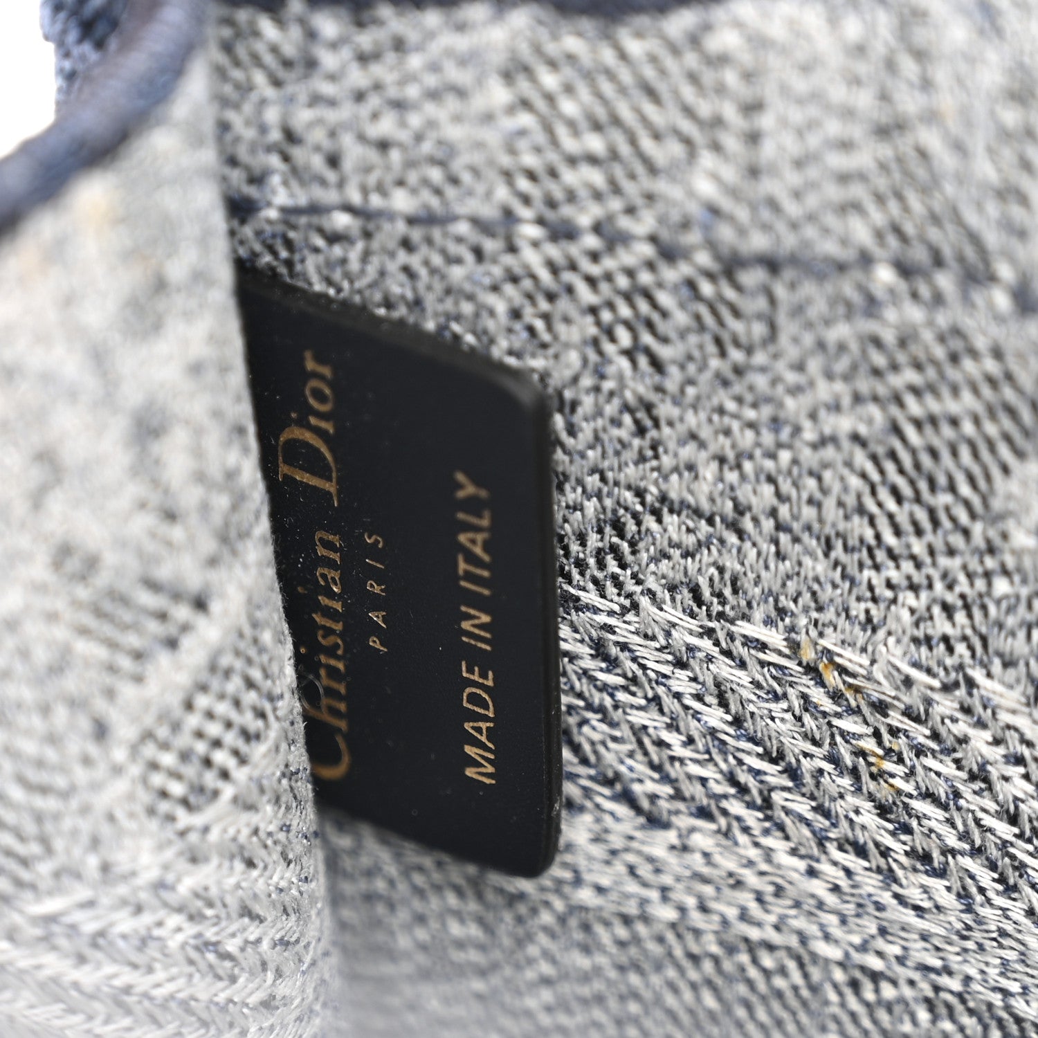 Oblique Denim Mini Book Tote Blue