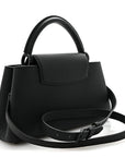 Taurillon Capucines East West MM Matte Black