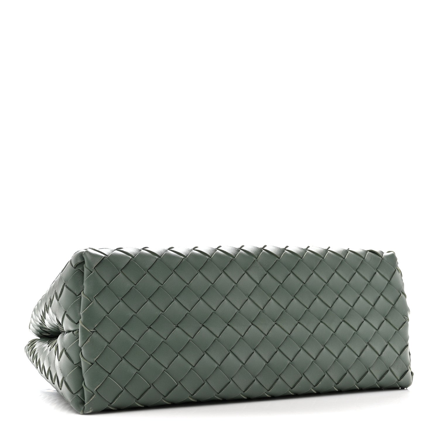 Nappa Intrecciato Medium Andiamo Shoulder Bag Aloe