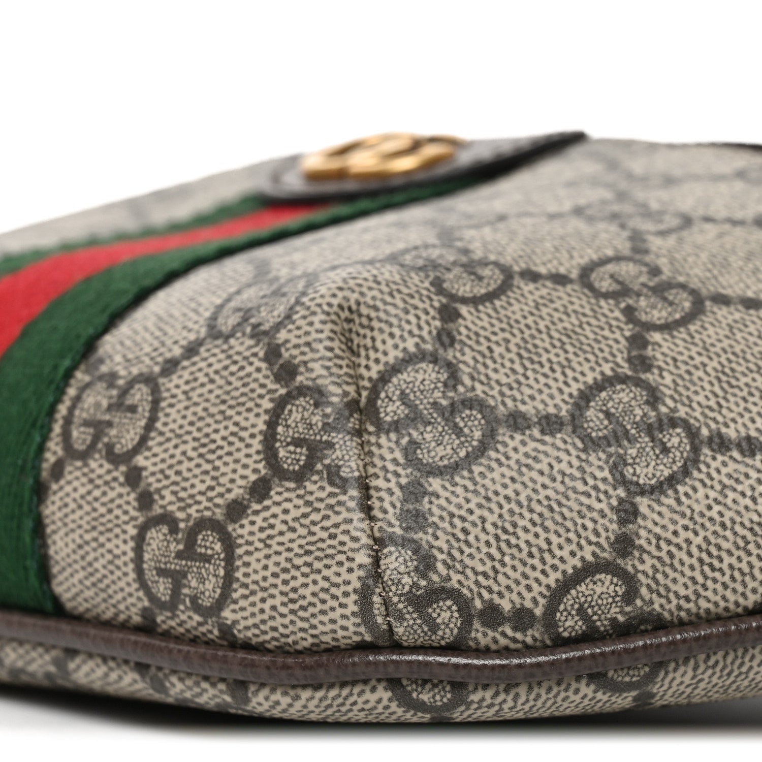 GG Supreme Monogram Web Small Ophidia Belt Bag Beige Ebony New Acero