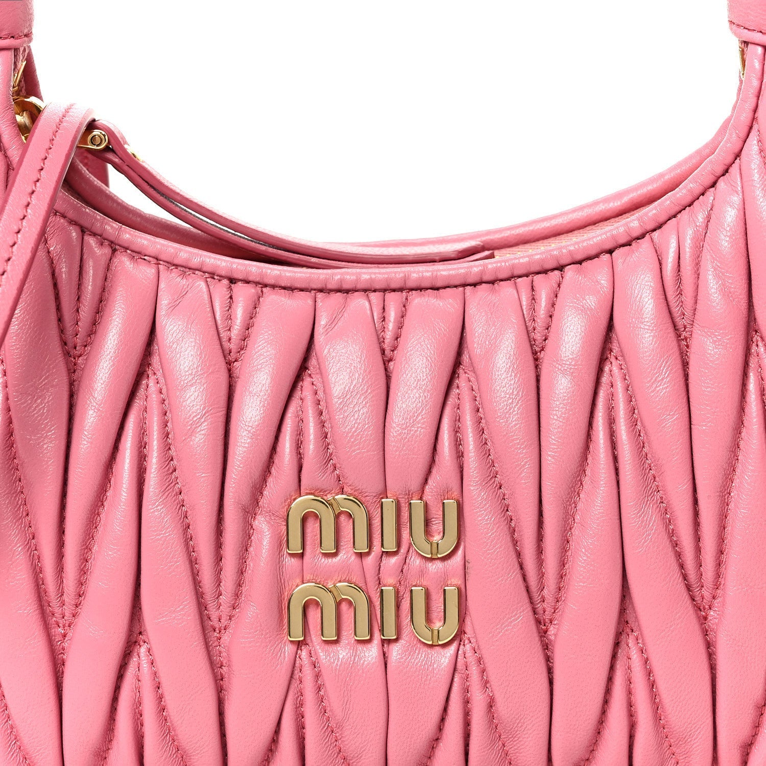 Nappa Matelasse Small Wander Hobo Pink